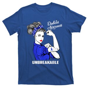 Warrior Unbreakable Diabetes Awareness Support Gift T-Shirt