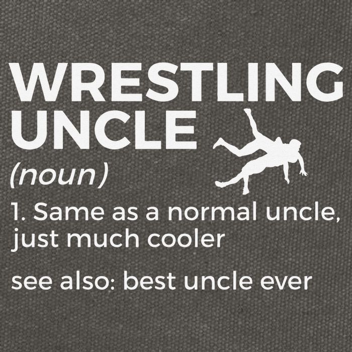 Wrestling Uncle Definition Best Uncle Ever  Cotton Canvas Backpack