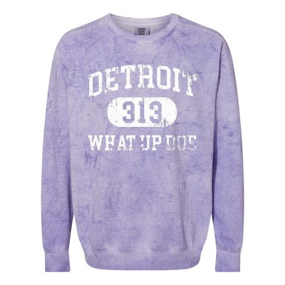 What Up Doe 313 Detroit Colorblast Crewneck Sweatshirt