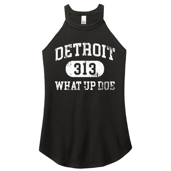 What Up Doe 313 Detroit Women's Perfect Tri Rocker Tank
