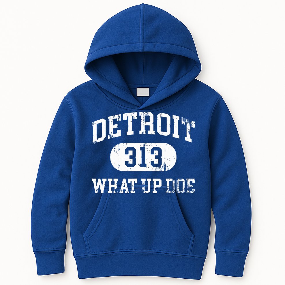 What Up Doe 313 Detroit Kids Hoodie