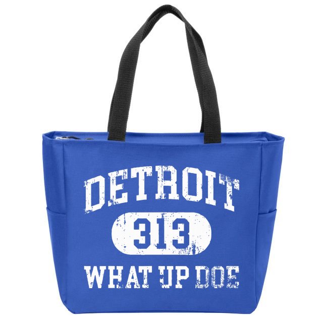 What Up Doe 313 Detroit Zip Tote Bag