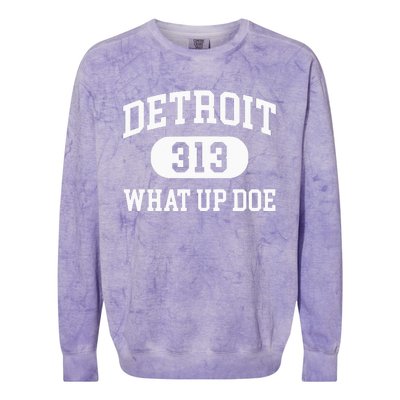 What Up Doe 313 Detroit Colorblast Crewneck Sweatshirt