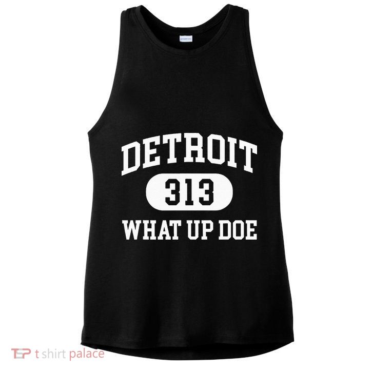What Up Doe 313 Detroit Ladies PosiCharge Tri-Blend Wicking Tank