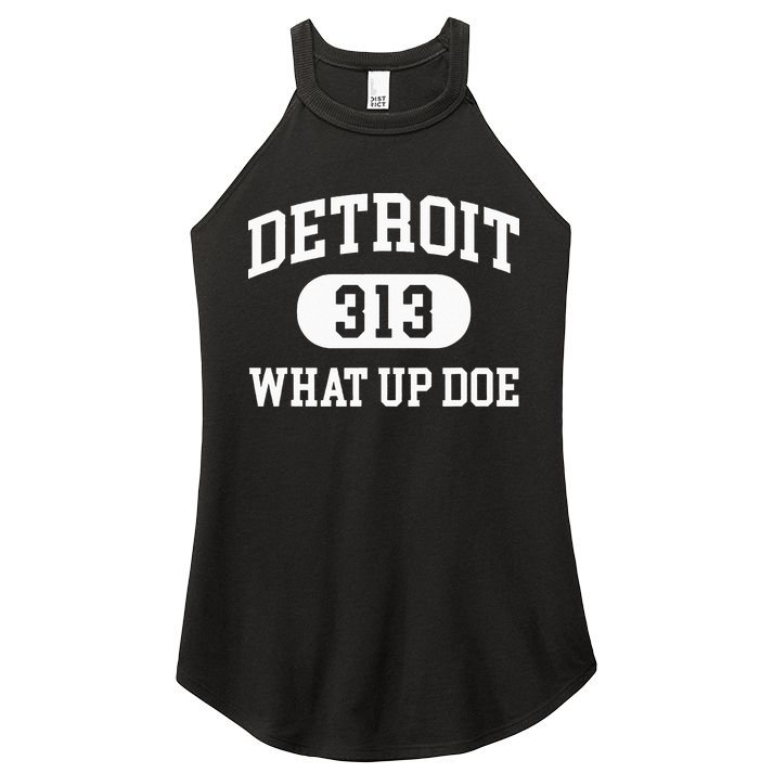 What Up Doe 313 Detroit Women's Perfect Tri Rocker Tank