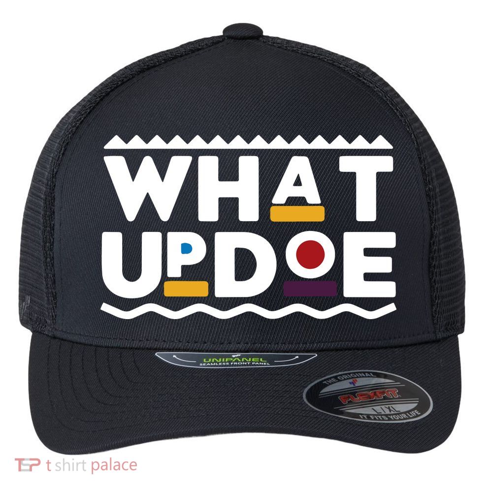 What Up Doe Flexfit Unipanel Trucker Cap