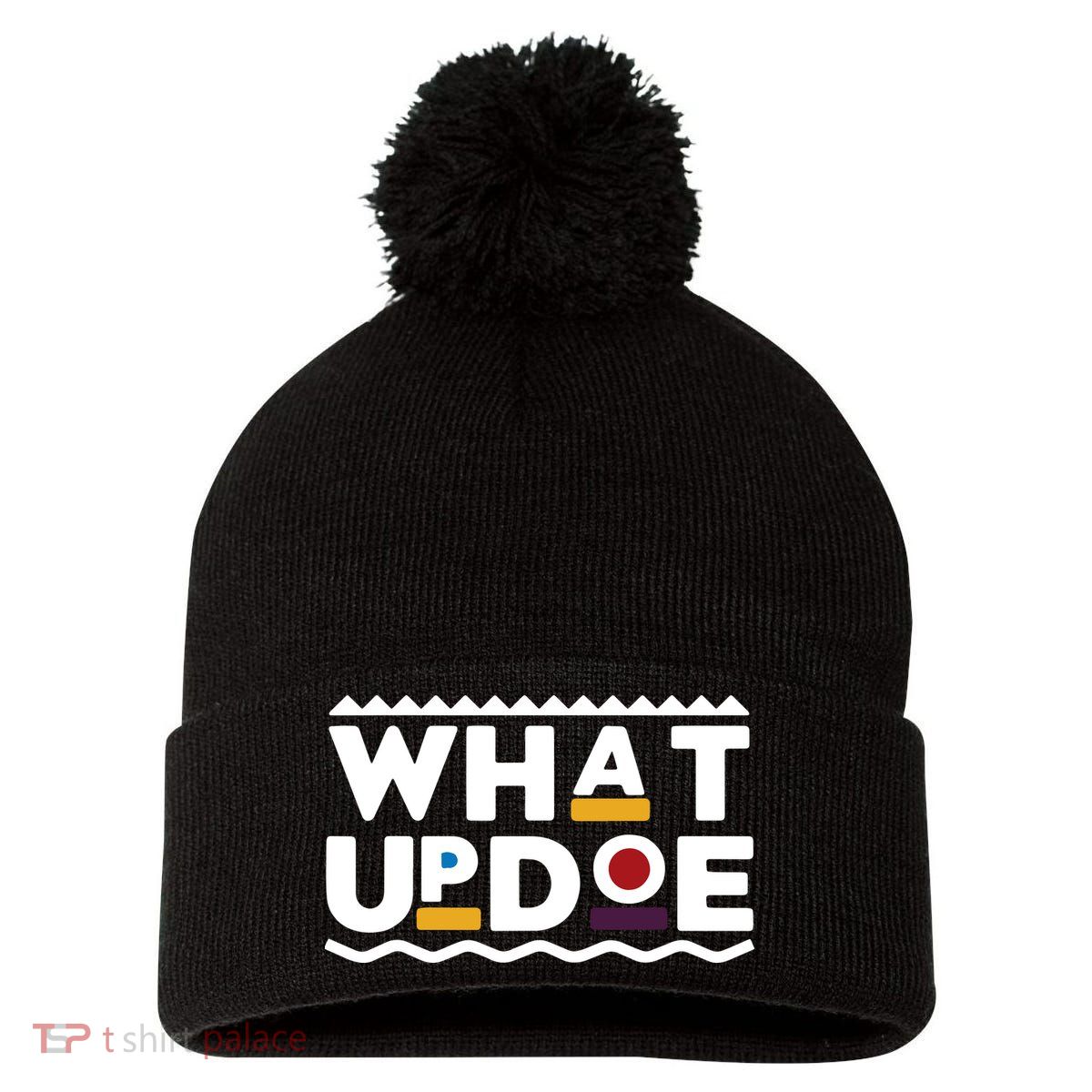 What Up Doe Pom Pom 12in Knit Beanie