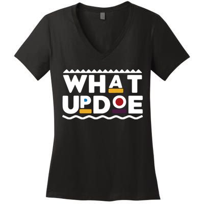 What Up Doe Women's V-Neck T-Shirt