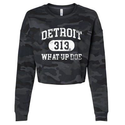 What Up Doe 313 Detroit Cropped Pullover Crew