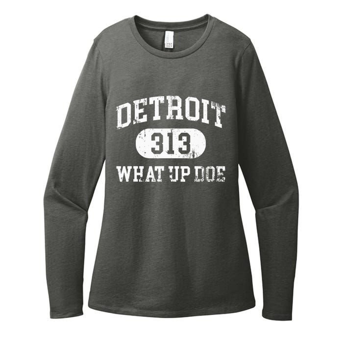 What Up Doe 313 Detroit Womens CVC Long Sleeve Shirt