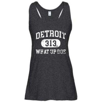 What Up Doe 313 Detroit Ladies Essential Flowy Tank