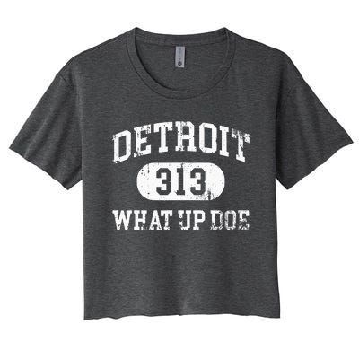 What Up Doe 313 Detroit Women's Crop Top Tee