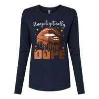 Womens Unapologetically Dope Black History Month African American Womens Cotton Relaxed Long Sleeve T-Shirt