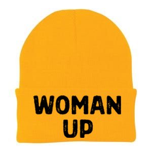 Woman Up Funny Feminist Movement Female Empowerment Feminism Knit Cap Winter Beanie