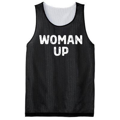 Woman Up Funny Feminist Movement Female Empowerment Feminism Mesh Reversible Basketball Jersey Tank