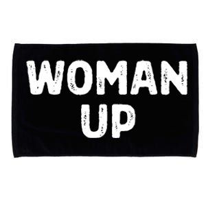 Woman Up Funny Feminist Movement Female Empowerment Feminism Microfiber Hand Towel