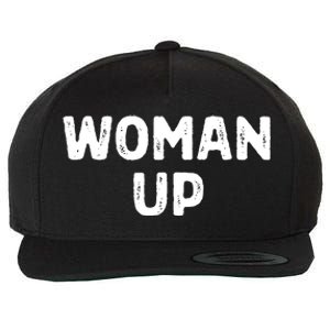 Woman Up Funny Feminist Movement Female Empowerment Feminism Wool Snapback Cap