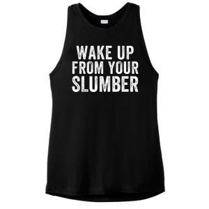 Wake Up From Your Slumber Ladies PosiCharge Tri-Blend Wicking Tank