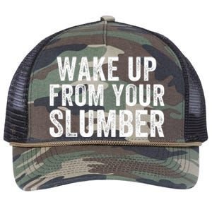 Wake Up From Your Slumber Retro Rope Trucker Hat Cap