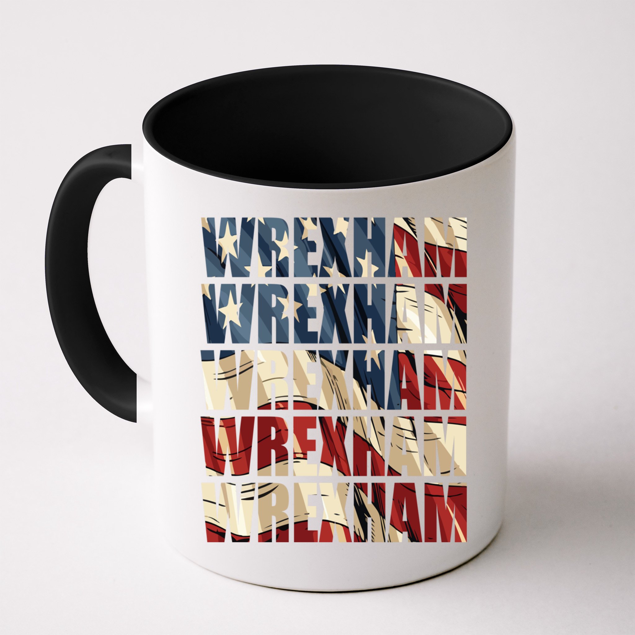 Wrexham Usa Flag American Welsh Wales Dragon Vintage Cool Gift Mug