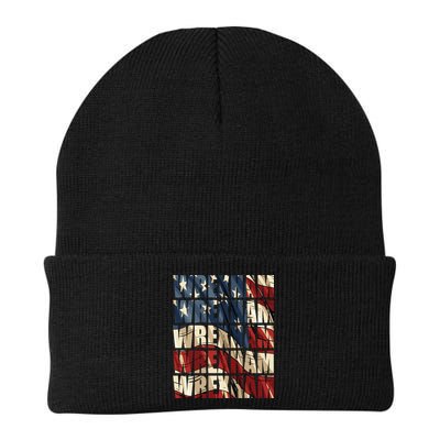 Wrexham Usa Flag American Welsh Wales Dragon Vintage Cool Gift Beanie