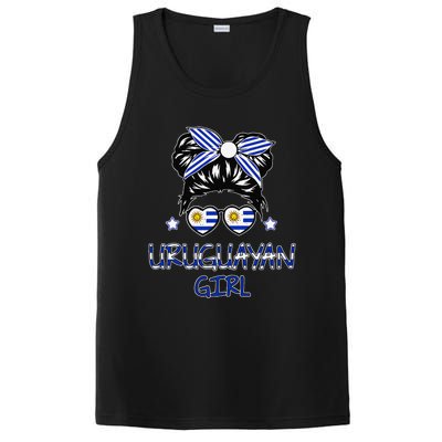 Women Uruguay Flag Uruguayan Hispanic Heritage PosiCharge Competitor Tank