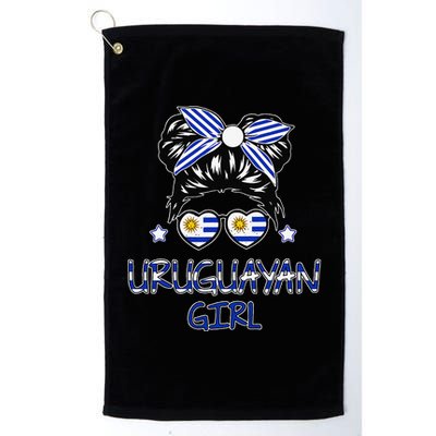 Women Uruguay Flag Uruguayan Hispanic Heritage Platinum Collection Golf Towel