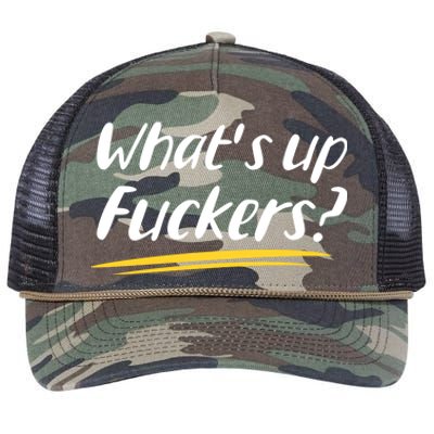 What's Up Fuckers Funny Retro Rope Trucker Hat Cap