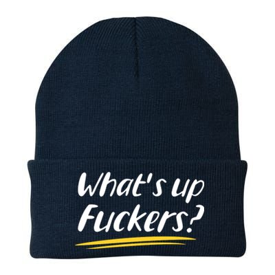 What's Up Fuckers Funny Knit Cap Winter Beanie