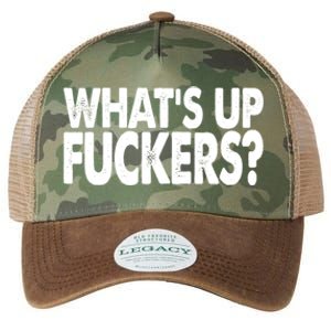 What’s Up Fuckers Crude Offensive Funny Adult Humor Legacy Tie Dye Trucker Hat