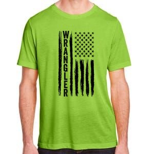 Wrangler Usa Flag Us American Flag Meaningful Gift Adult ChromaSoft Performance T-Shirt