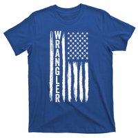 Wrangler Usa Flag Us American Flag Meaningful Gift T-Shirt