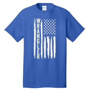 Wrangler Usa Flag Us American Flag Meaningful Gift Tall T-Shirt