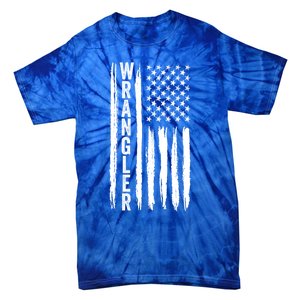 Wrangler Usa Flag Us American Flag Meaningful Gift Tie-Dye T-Shirt