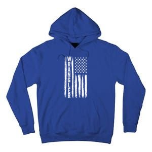 Wrangler Usa Flag Us American Flag Meaningful Gift Tall Hoodie