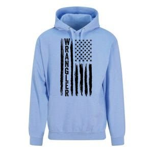 Wrangler Usa Flag Us American Flag Meaningful Gift Unisex Surf Hoodie