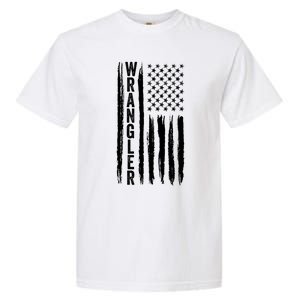 Wrangler Usa Flag Us American Flag Meaningful Gift Garment-Dyed Heavyweight T-Shirt