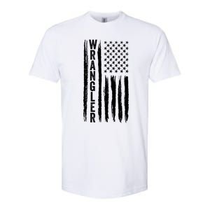 Wrangler Usa Flag Us American Flag Meaningful Gift Softstyle CVC T-Shirt