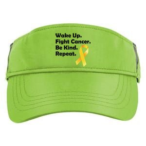 Wake Up Fight Childhood Cancer Be Kind Repeat Adult Drive Performance Visor