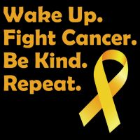 Wake Up Fight Childhood Cancer Be Kind Repeat Womens Tank Top