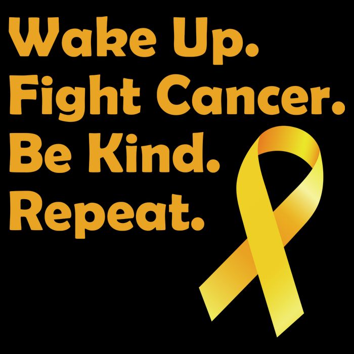 Wake Up Fight Childhood Cancer Be Kind Repeat Womens Tank Top