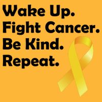 Wake Up Fight Childhood Cancer Be Kind Repeat Hoodie