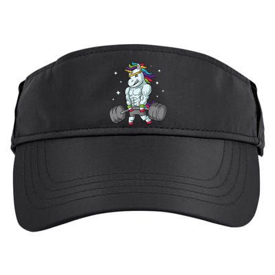 Weightlifting Unicorn - Funny Deadlift & Gym Gift Adult Drive Performance Visor