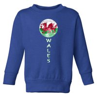 Wales Uk Flag Moon Pride Wales Uk Funny Gift Love Wales Souvenir Gift Toddler Sweatshirt