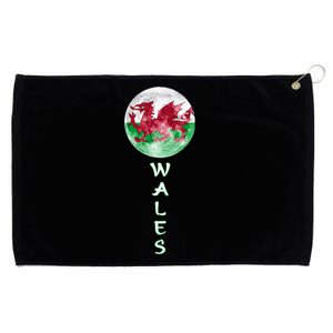 Wales Uk Flag Moon Pride Wales Uk Funny Gift Love Wales Souvenir Meaningful Gift Grommeted Golf Towel