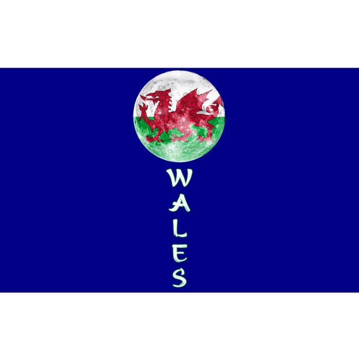 Wales Uk Flag Moon Pride Wales Uk Funny Gift Love Wales Souvenir Meaningful Gift Bumper Sticker