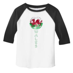 Wales Uk Flag Moon Pride Wales Uk Funny Gift Love Wales Souvenir Meaningful Gift Toddler Fine Jersey T-Shirt