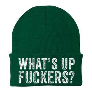 WhatS Up Fuckers Crude Offensive Funny Adult Humor Funny Knit Cap Winter Beanie