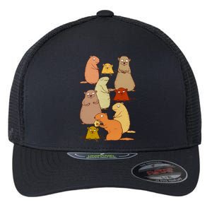 Wake Up Groundhogs! Flexfit Unipanel Trucker Cap