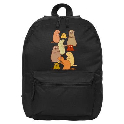 Wake Up Groundhogs! 16 in Basic Backpack